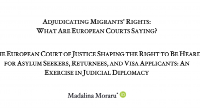 Permalink to:New issue – Adjudicating Migrants’ Rights: what are European Courts saying?