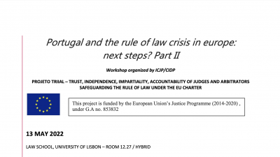Permalink to:New event – Portugal and the rule of law crisis in Europe – Part II